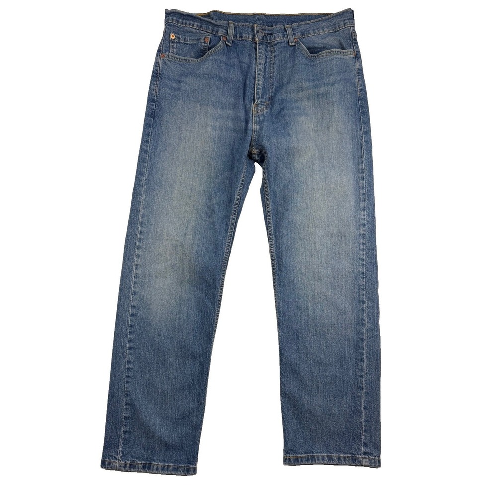 Levi's 505 Men's Jeans 36x29 Blue Regular Straight Fit Medium Wash Denim